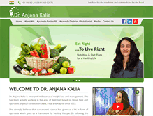 Tablet Screenshot of dranjanakalia.com